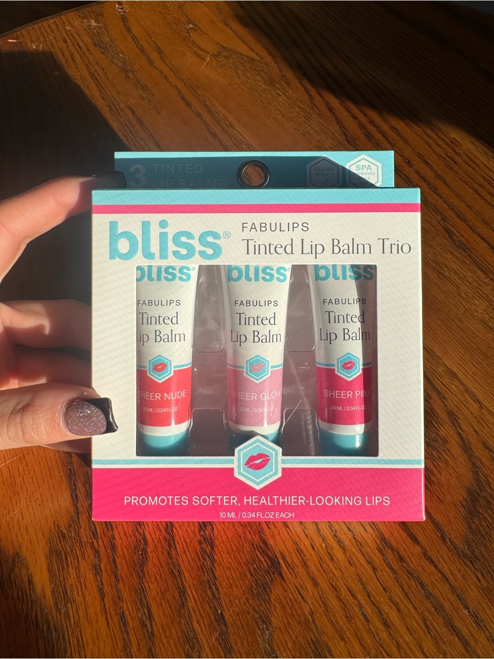 Bliss Tinted Lip Balm Trio - Sheer Pink, Sheer Glow, Sheer Nude